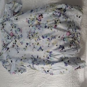 J Jill Love Linen Flower Floral Dress  XL Pockets